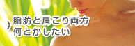 脂肪と肩こり両方何とかしたい